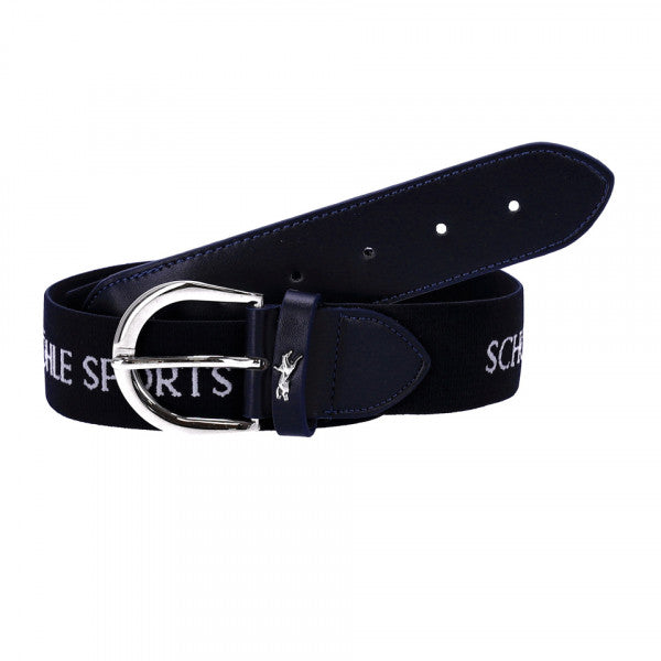 FLEXI LOGO BELT DARK BLU