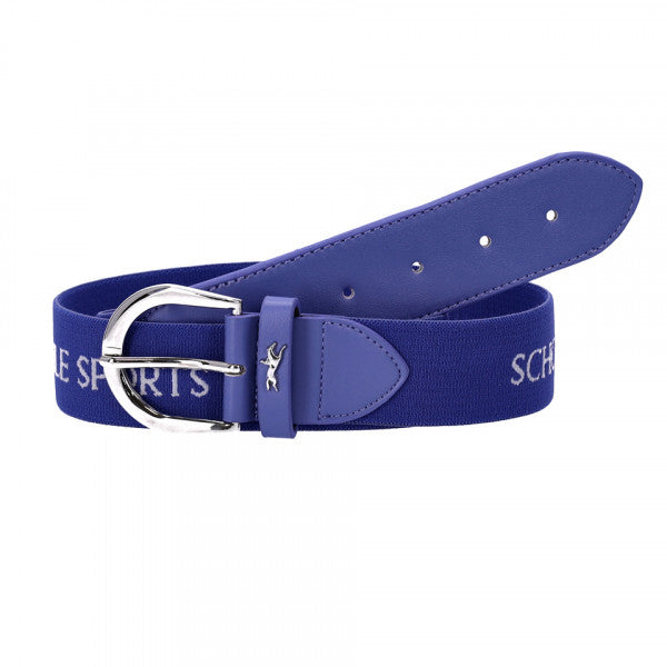 FLEXI LOGO BELT DARK BLU
