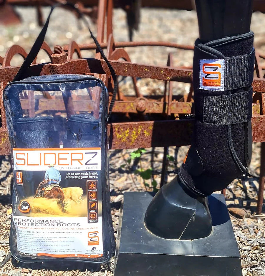 Sliderz Performance Protection Boots with Tendon Cover Front