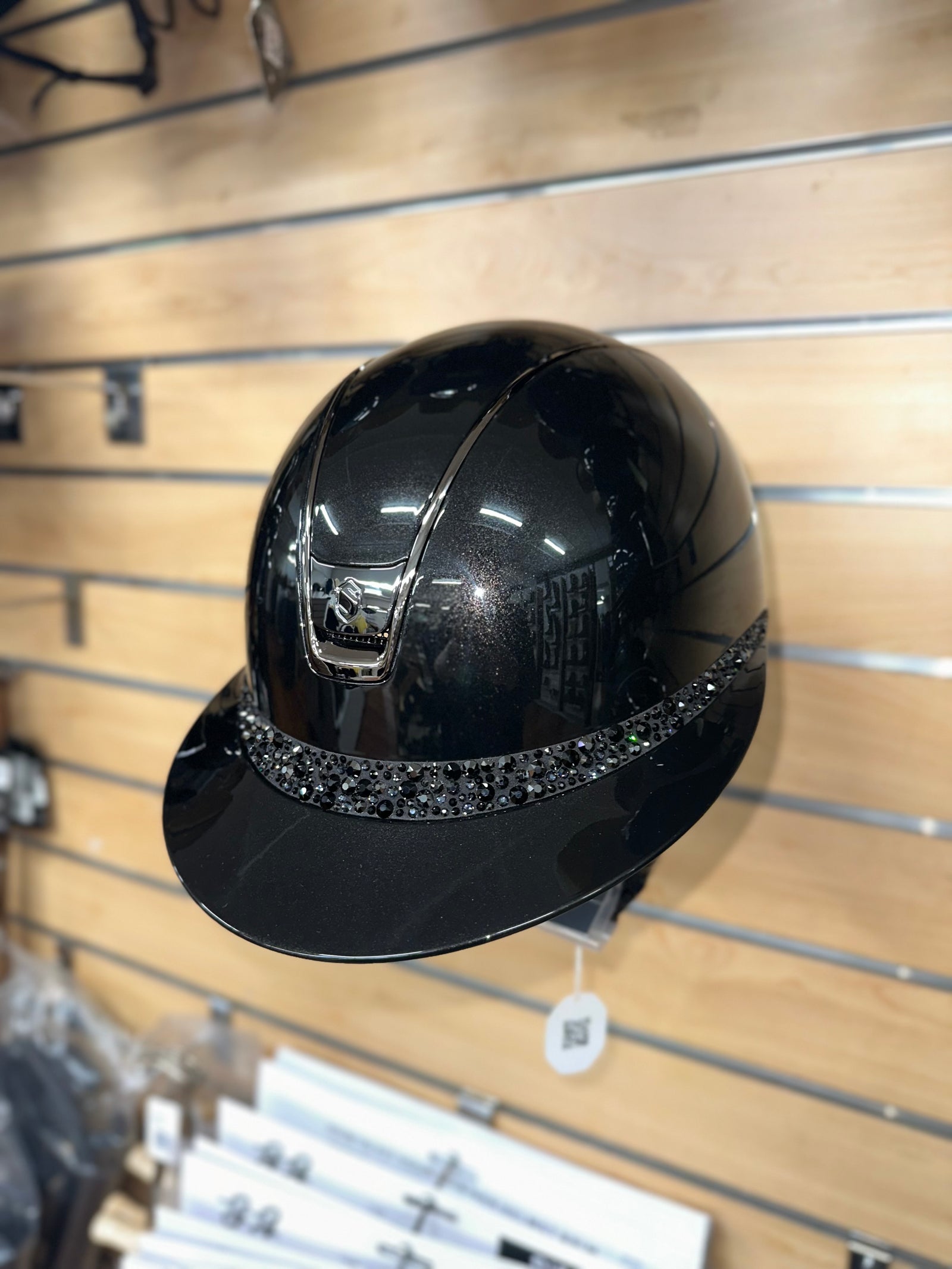 Samshield Miss Shield 2.0 Glossy Black w Blk Chrome Trim and Blk Glacier Band