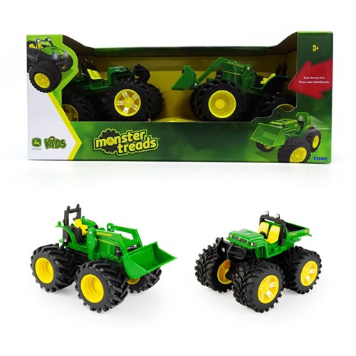 John Deere 12cm Monster Treads 2-pack