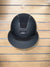 Samshield Miss Shield Matt Black with Matt Black Blazon, Chrome Black Trim and Crystal Fabric Swarovski Top/ Frontal Band