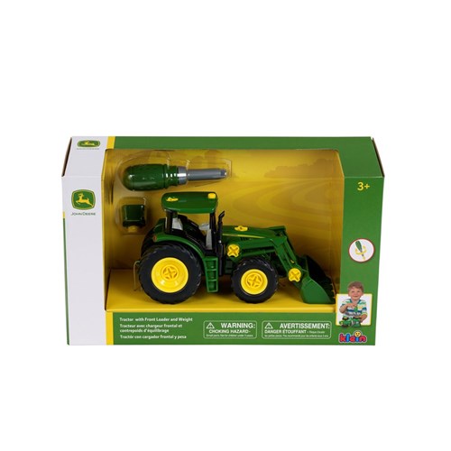 John Deere 1:24 6215R Buildable Tractor with Front Loader & Weight