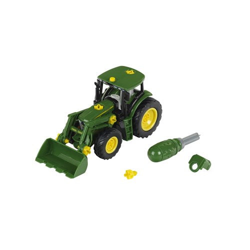 John Deere 1:24 6215R Buildable Tractor with Front Loader & Weight