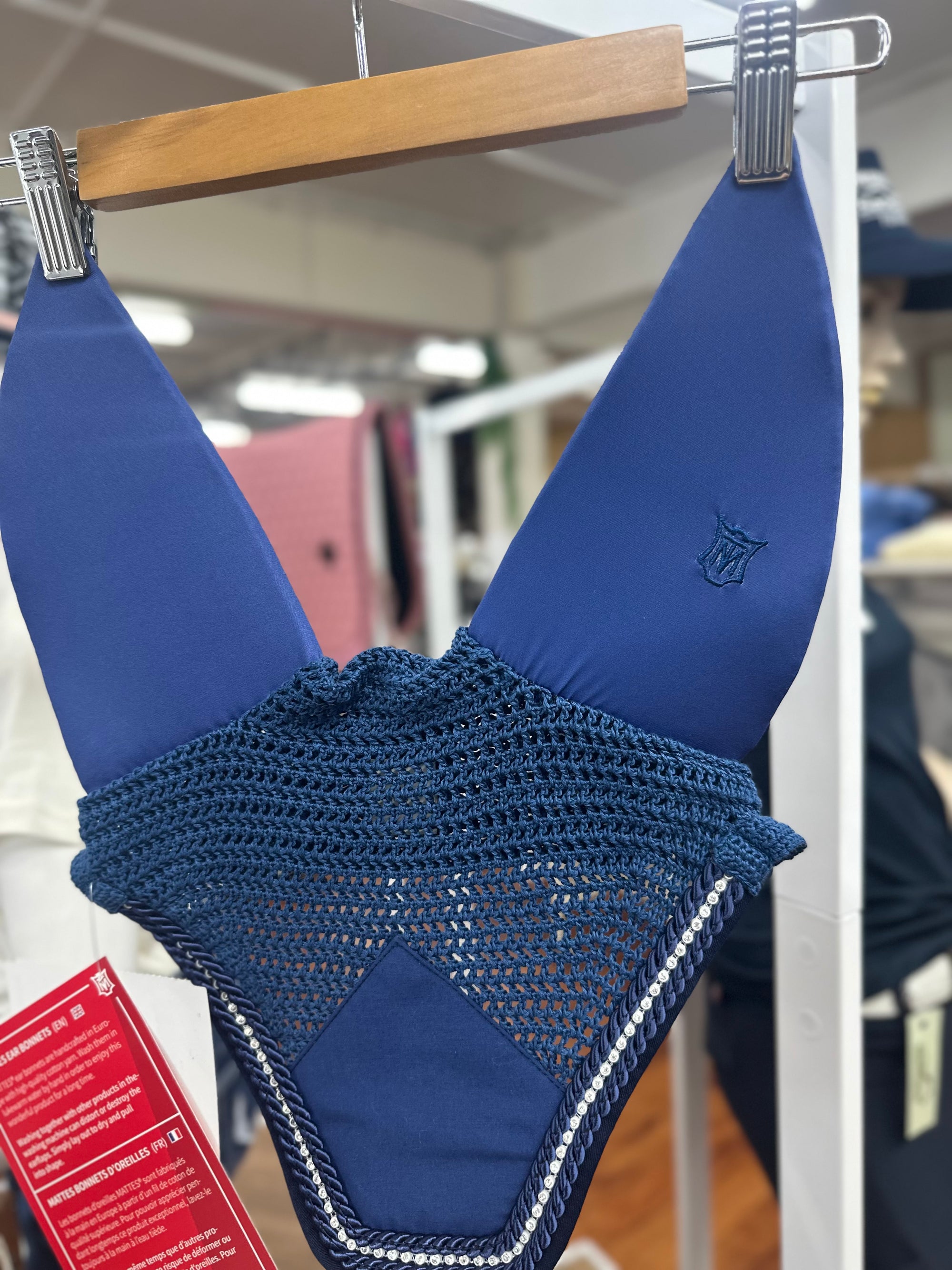 E.A. Mattes Soundless Bonnet with Crystals