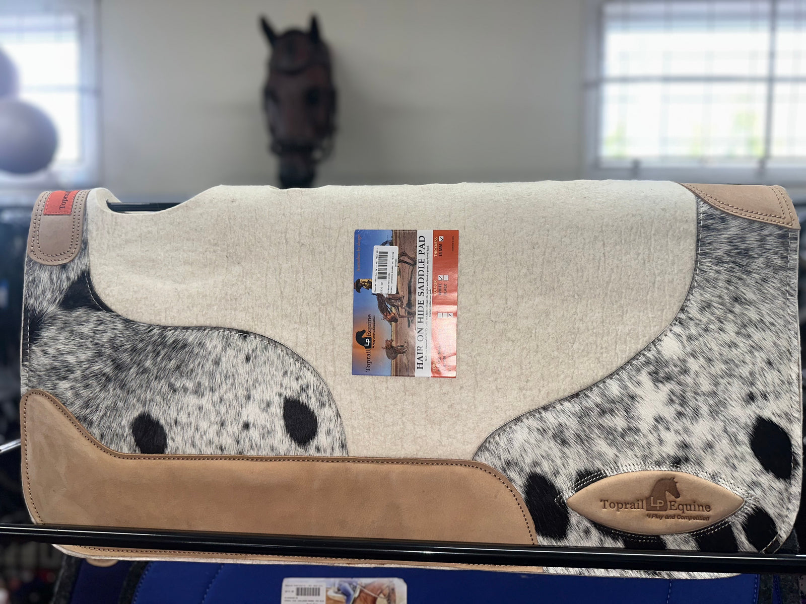 Longhorn Hair on Hide Pad.