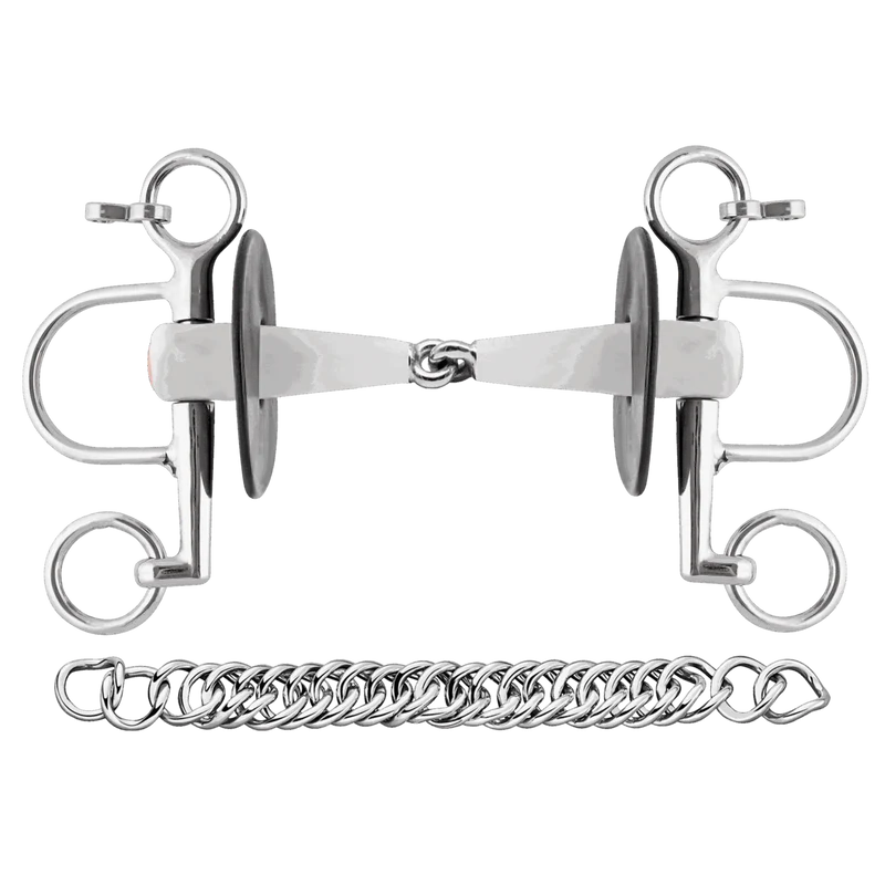 Sprenger Nathe Pelham 18mm Single Jointed w Long Cheeks