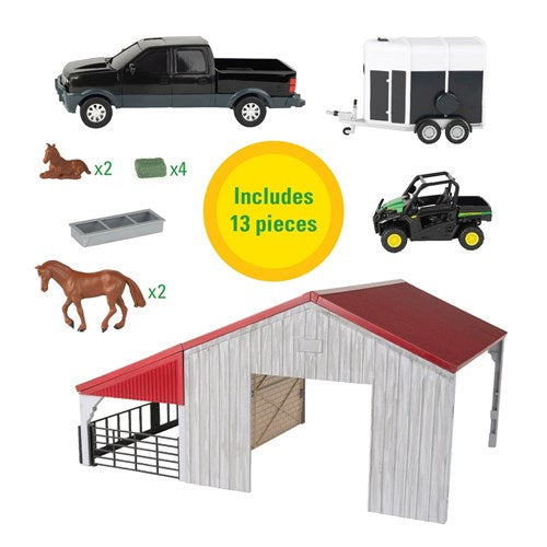 John Deere 1:32 Weathered Barn Playset