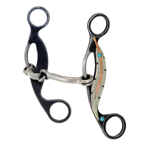 Feather Collection Smooth Snaffle Gag Bit