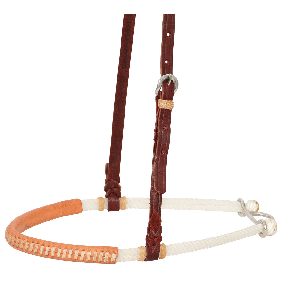 Leather Covered Double Rope Noseband