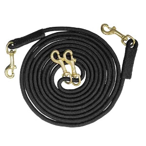 DRAW REINS W/BP SNAP BLACK