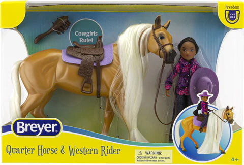 Breyer Freedom Charm Quarter Horse & Gabi Western Rider