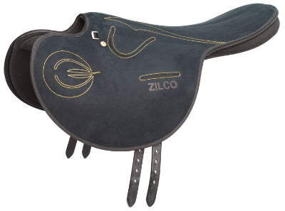 Zilco Suede Exercise Saddle - Full Tree with Closed Stirrup Bar.
