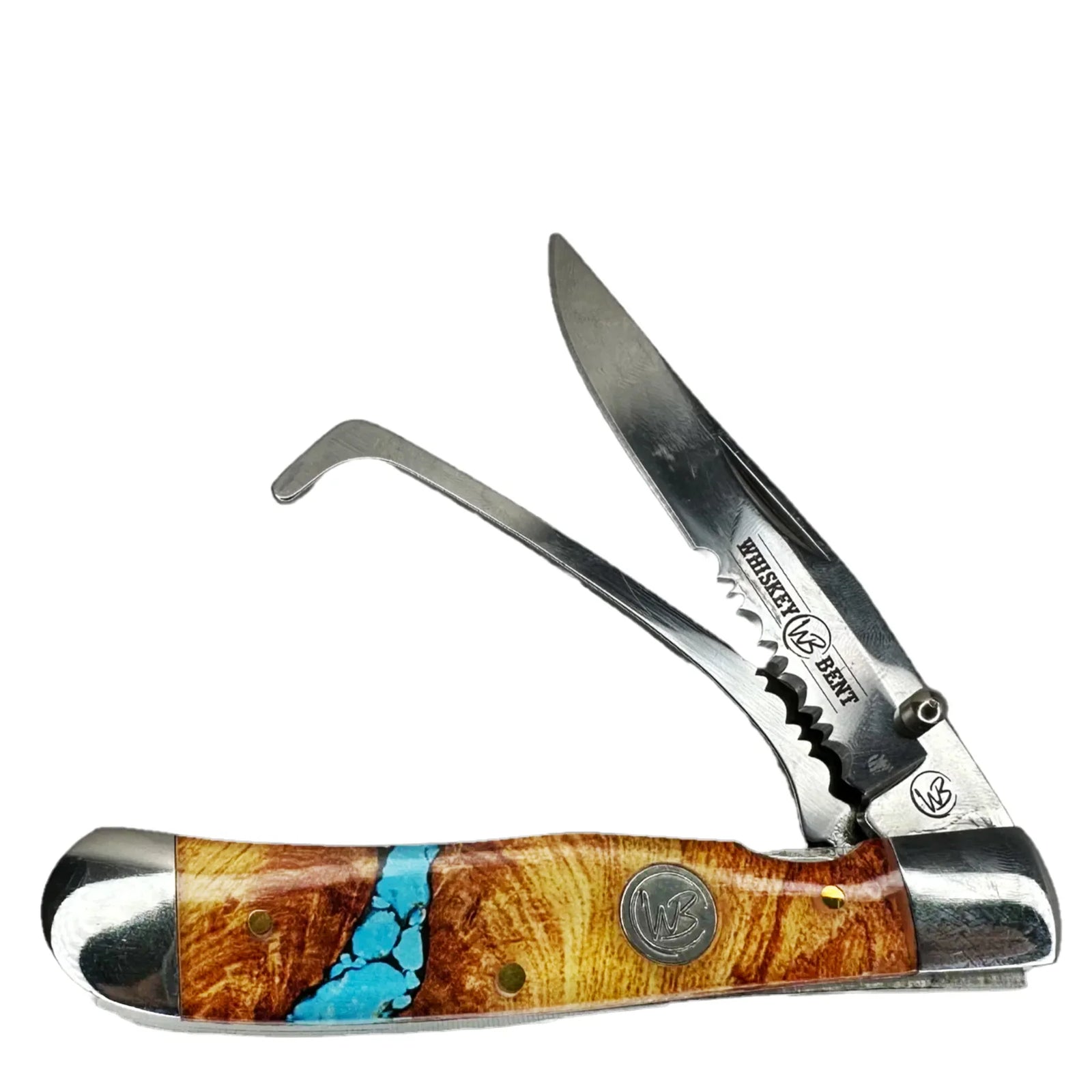 Whiskey Bent Trapper Pocket Knife & Hoofpick