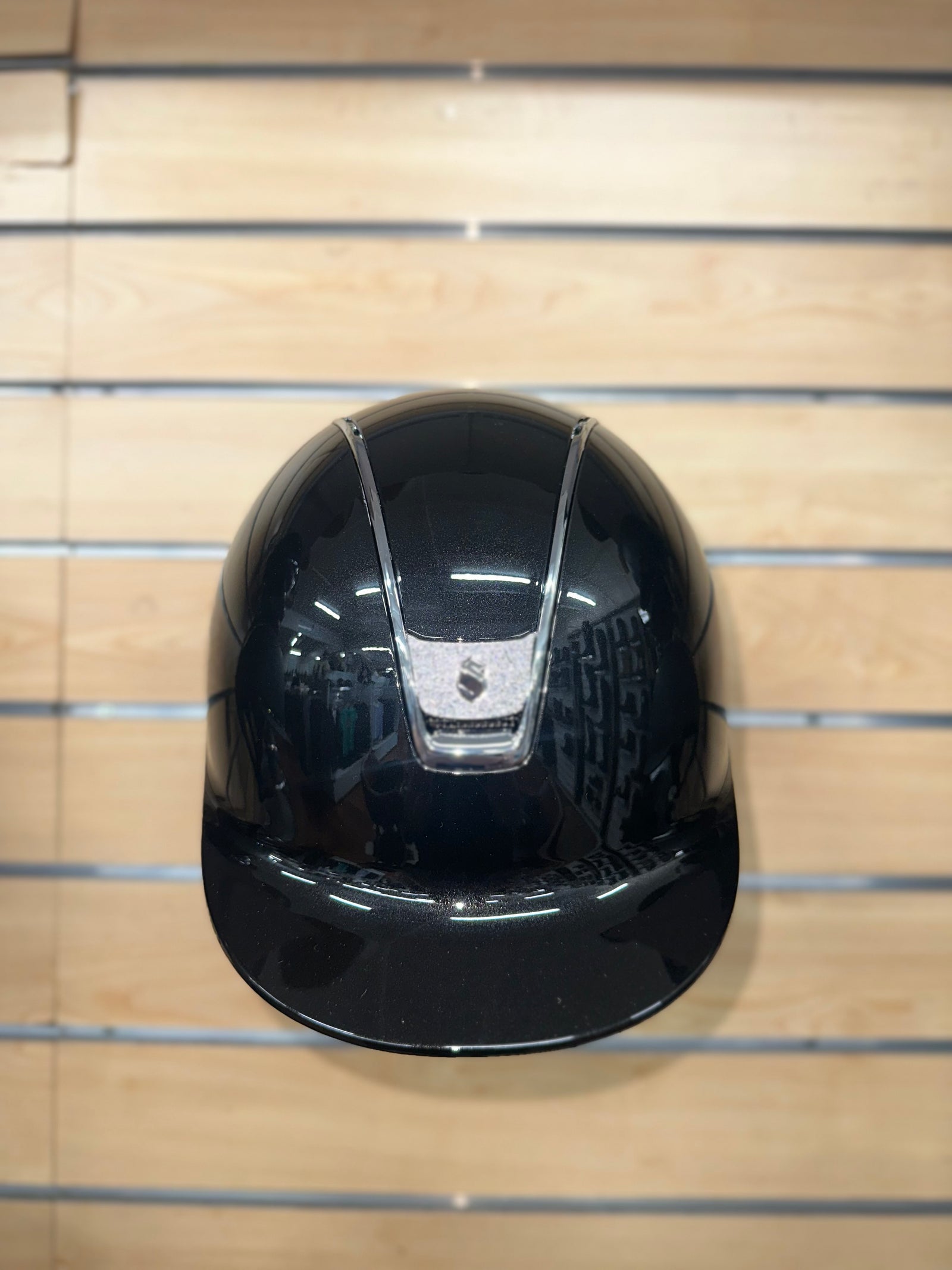 Samshield 2.0 Glossy Black with Swarovski Crystal Fabric Blazon and Chrome Finishes