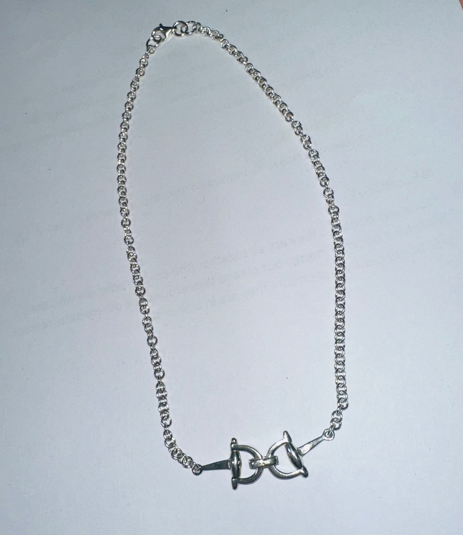Horse Bit Snaffle Necklace