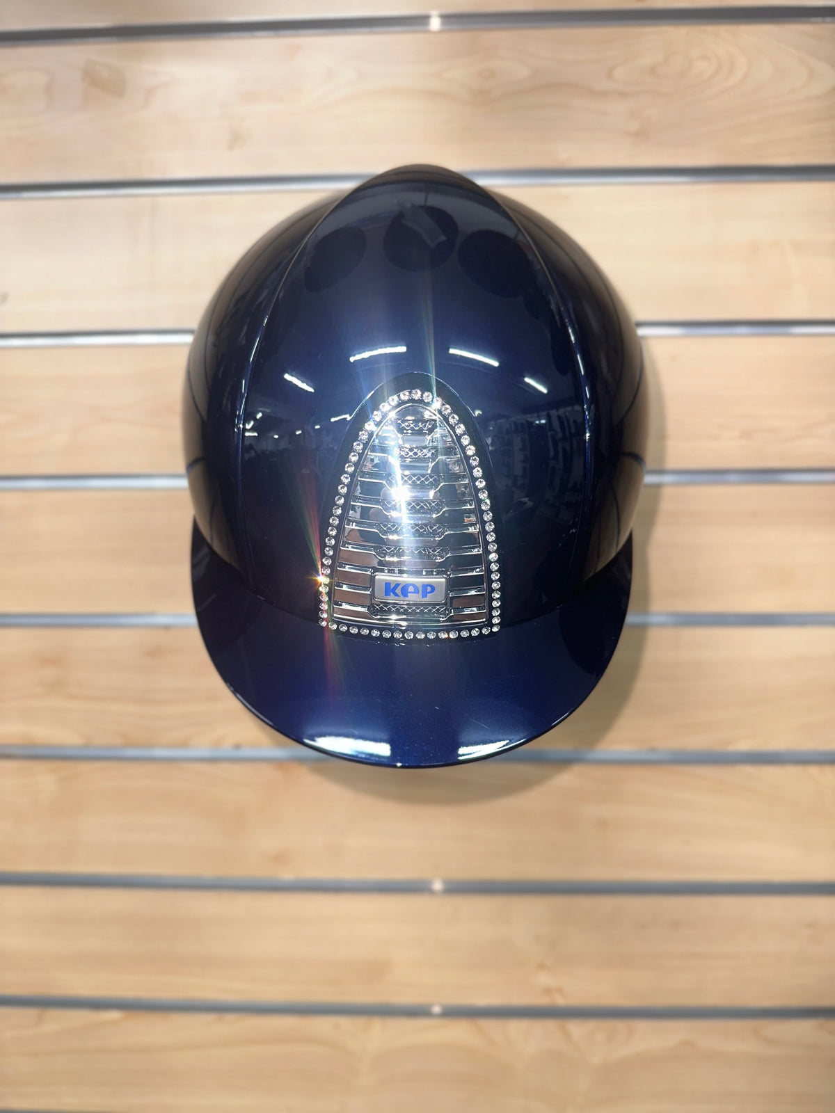 Kep Cromo 2.0 Polish Blue with Mirror Silver & White Crystal Frame