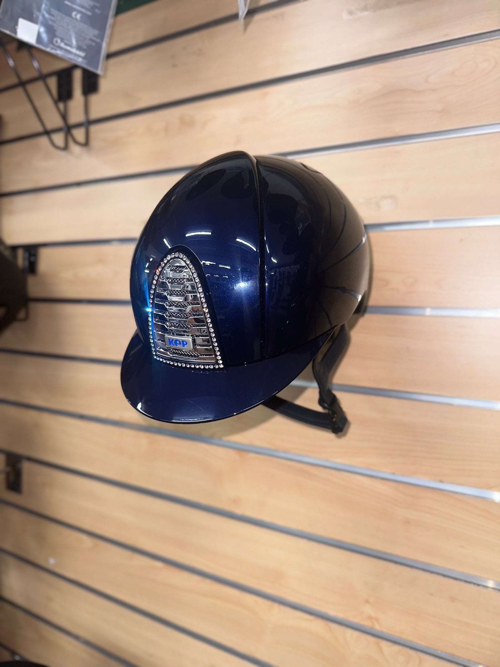 Kep Cromo 2.0 Polish Blue with Mirror Silver & White Crystal Frame