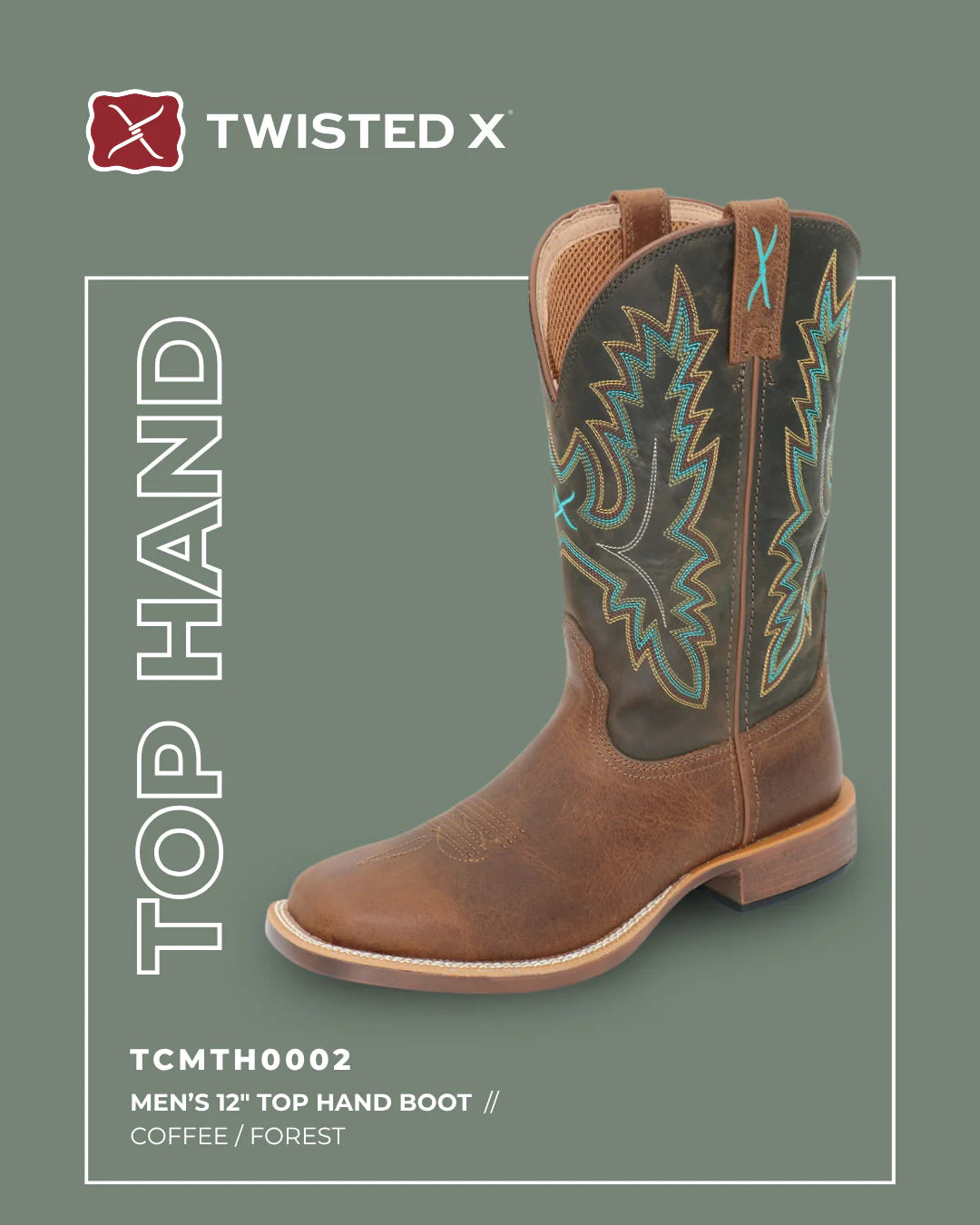 MENS 12 TOP HAND BOOT