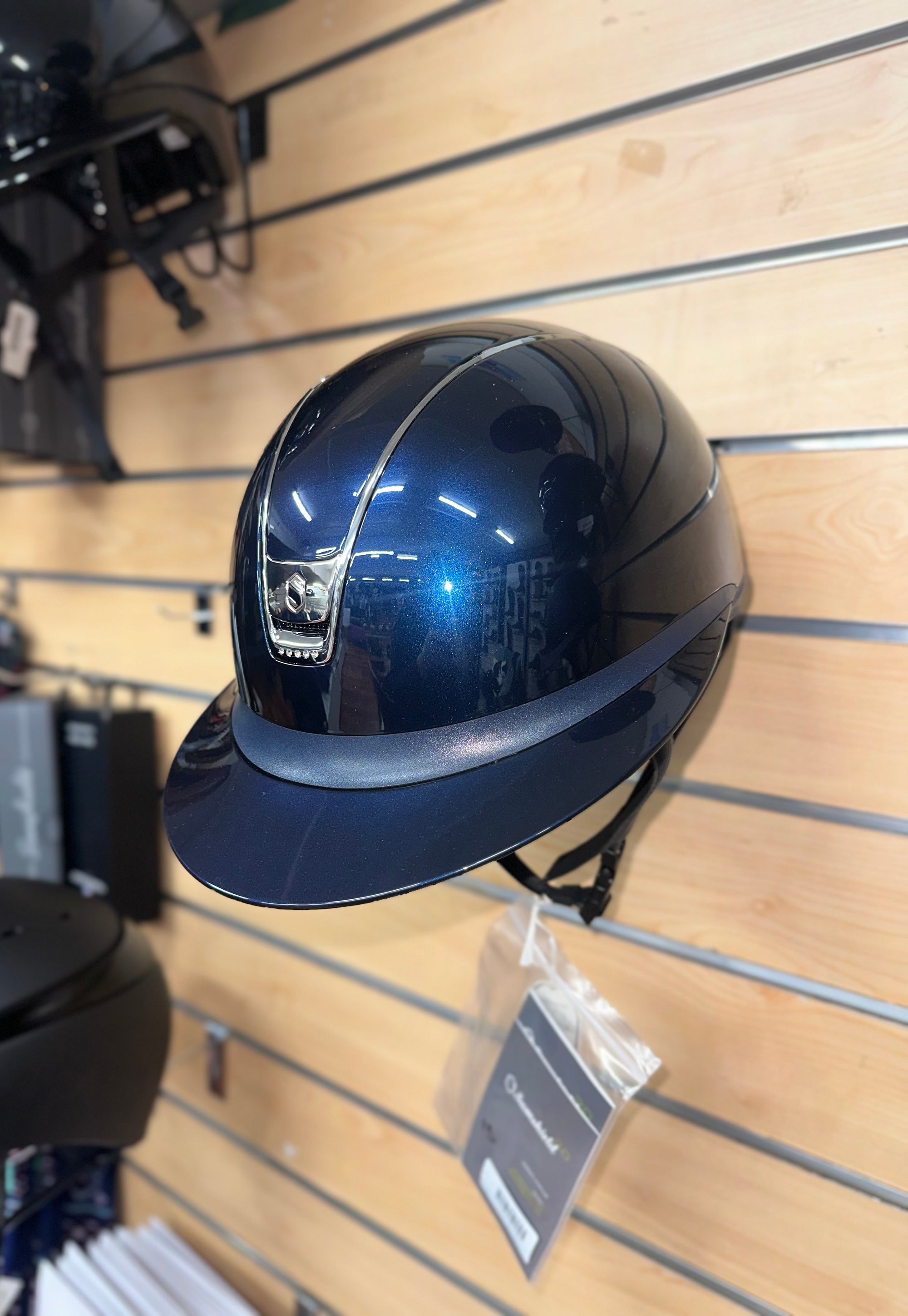 Samshield Miss Shield 2.0 Glossy Blue with 5 Swarovski Crystals and Chrome Silver Finishes