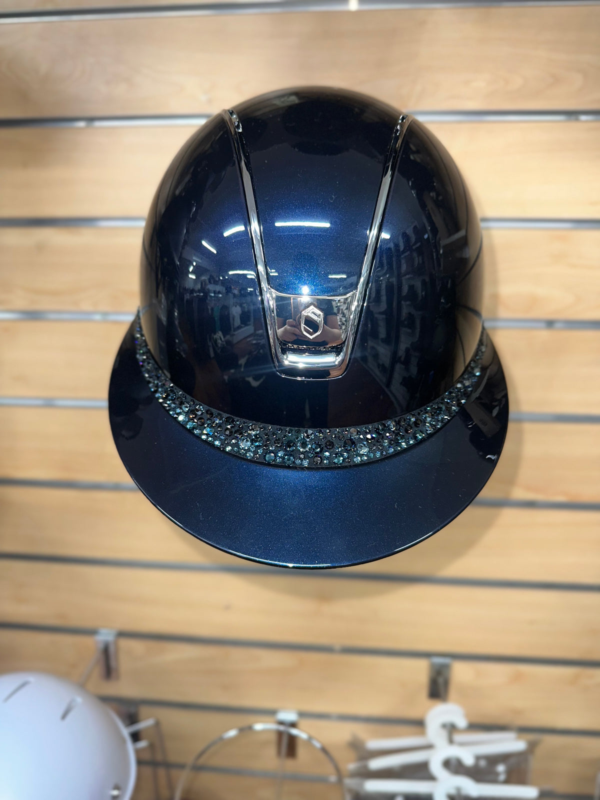 Samshield Miss Shield 2.0 Glossy Blue w Chrome Trim and Blue Glacier Blazon