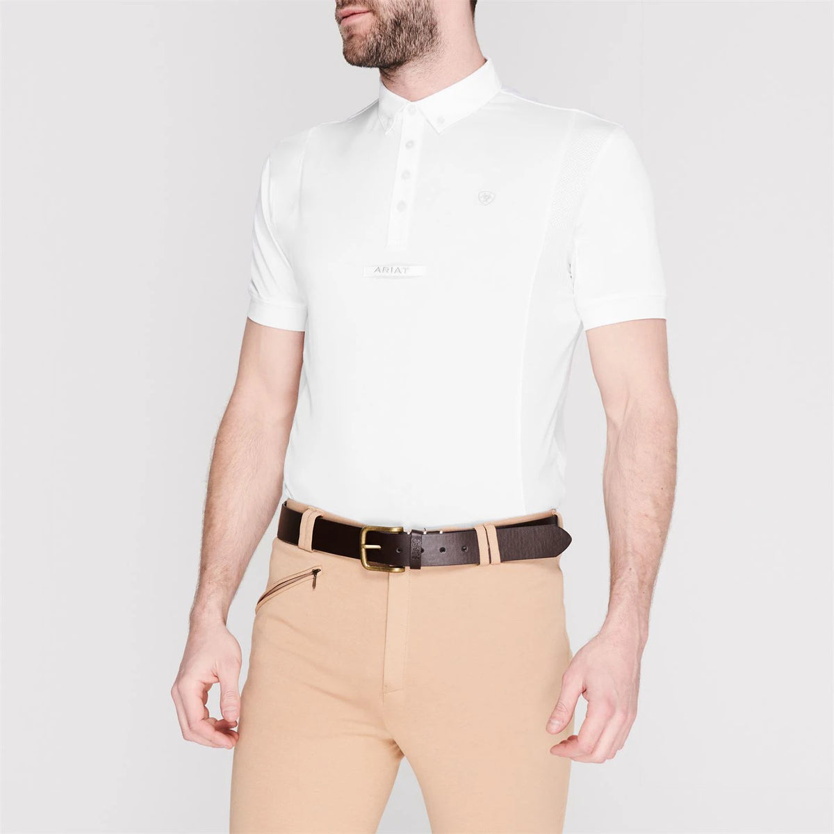 ARIAT MENS TEK SHOW SHIRT WHITE