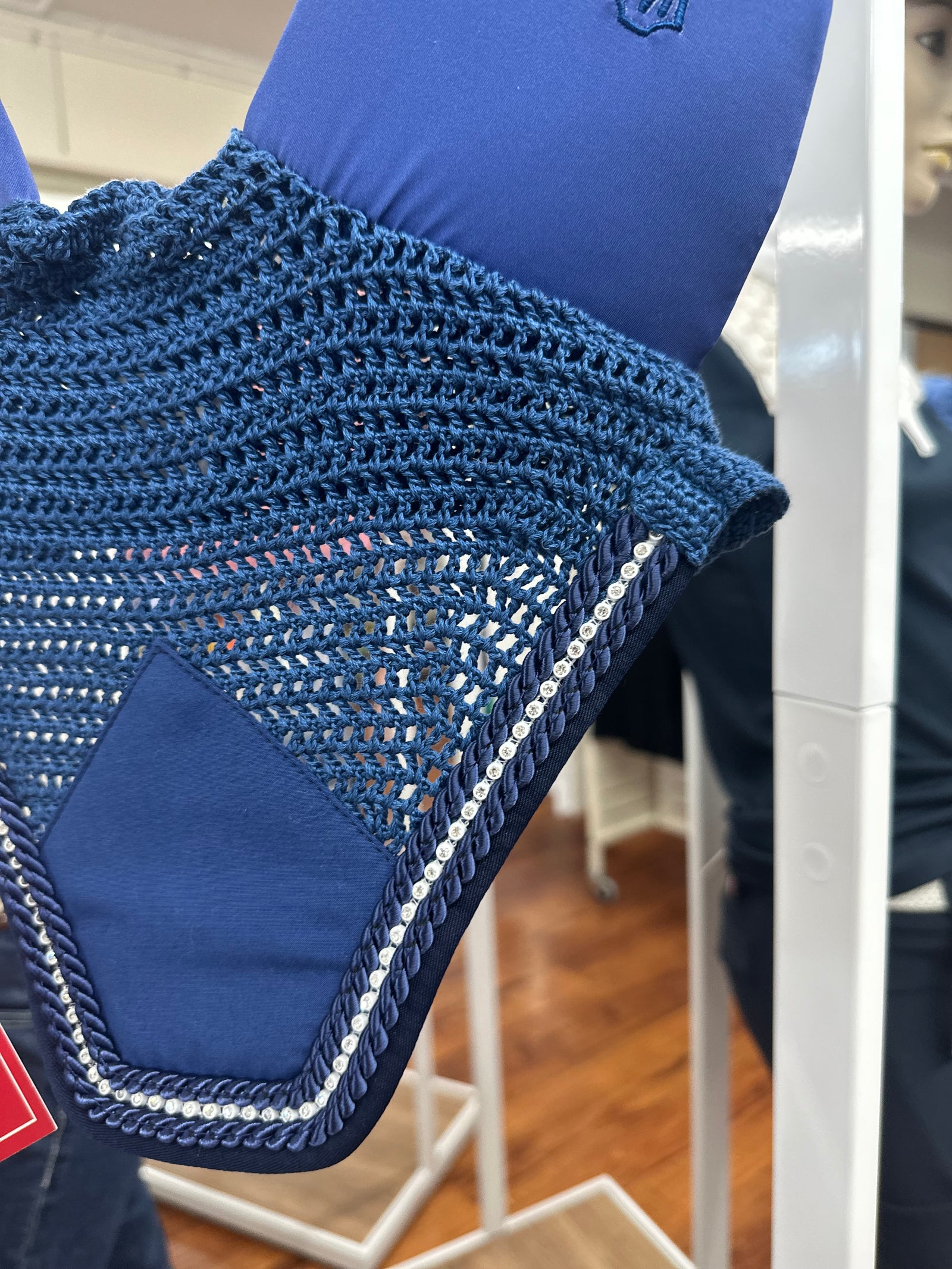 E.A. Mattes Soundless Bonnet with Crystals