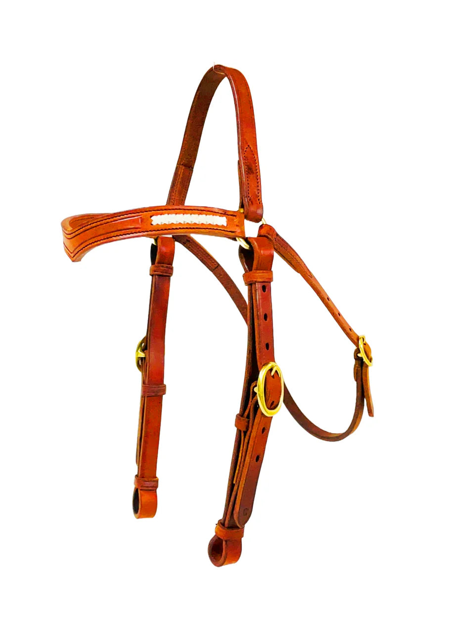 "NEBO" V-shaped Rawhide plait Barcoo Bridle