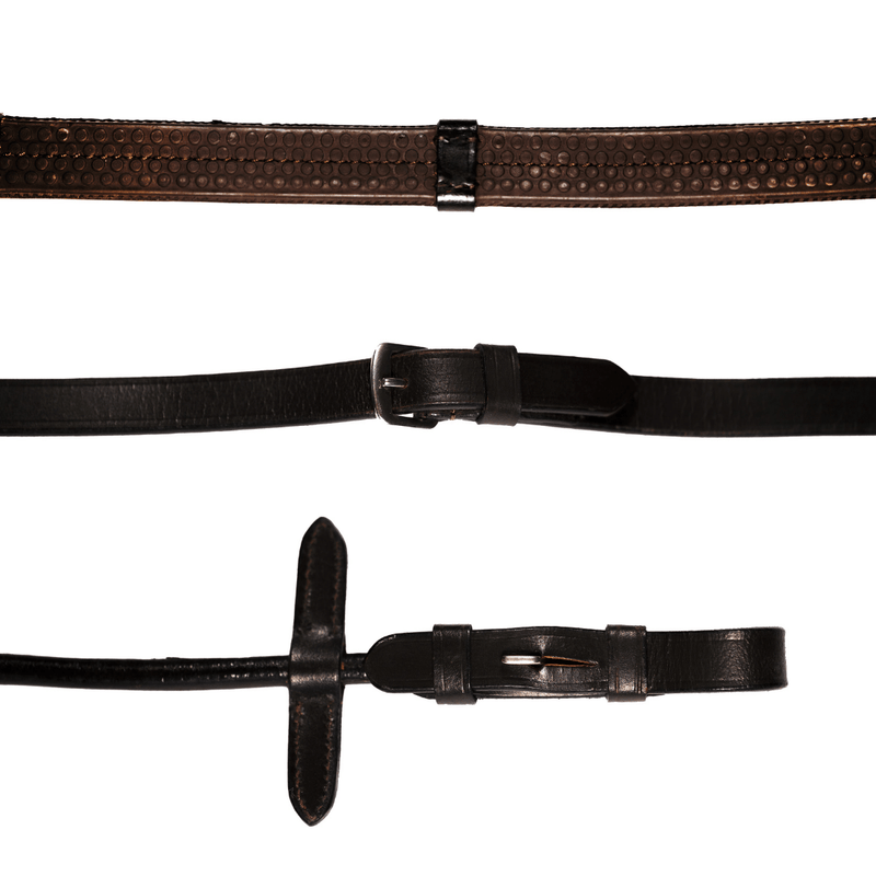 Lumiere Leather & Rubber Grip Reins.
