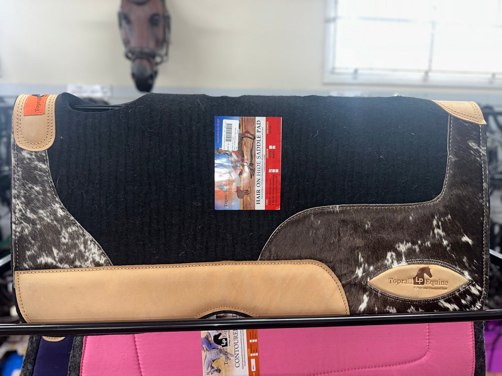 Mickey Hair on Hide Pad.