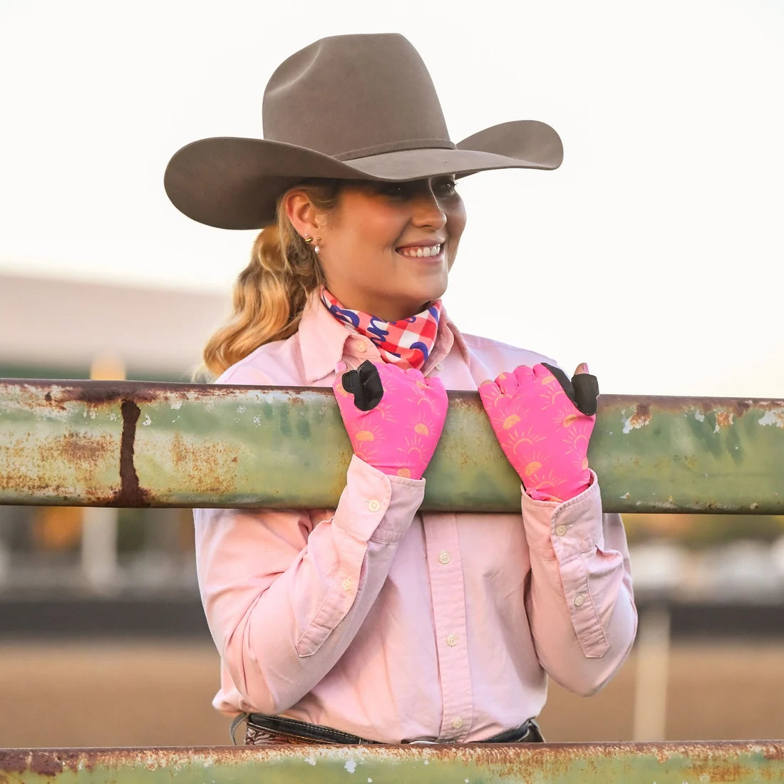 Farm Her Hands UPF50+ Gloves - Sunny Side Up | Reinforced Palm Extended Length