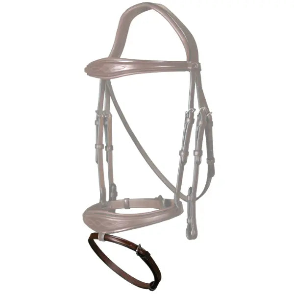 DYON FLASH NOSE STRAP 1/2 BROWN PONY