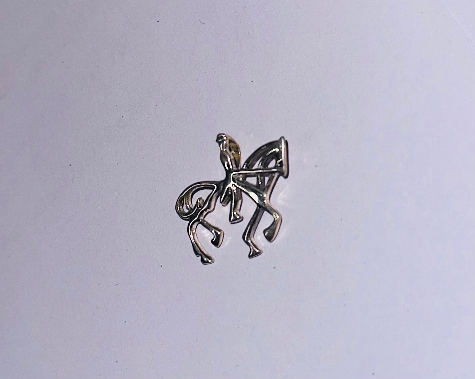 Dressage Horse and Rider Pendant