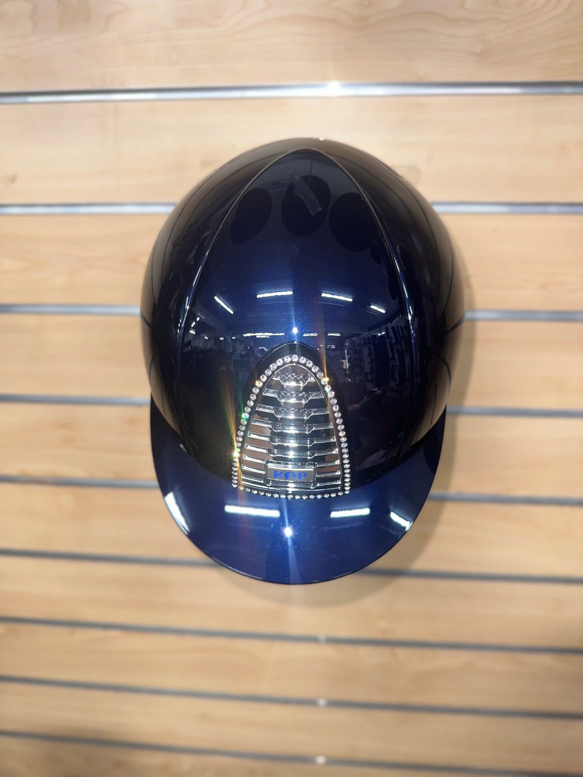 Kep Cromo 2.0 Polish Blue with Mirror Silver & White Crystal Frame