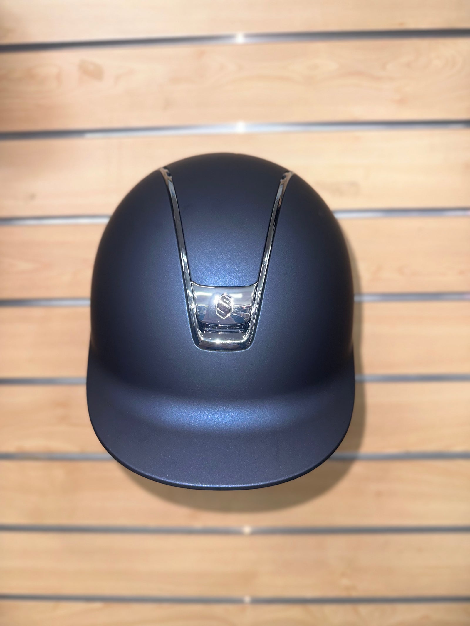 Samshield 2.0 Matt Blue with Chrome Silver Trim and Blazon