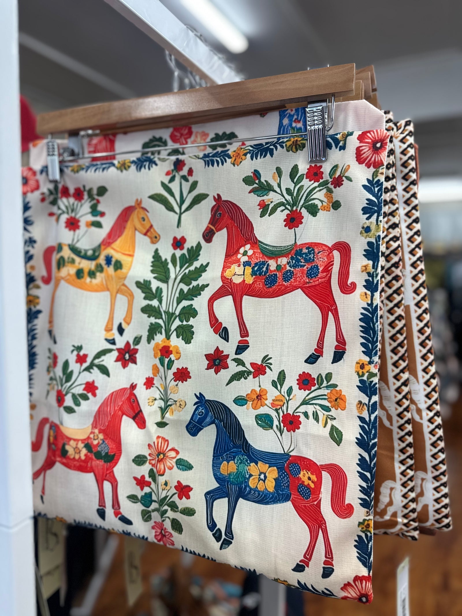 Vintage Galloping Horse Pillow Cover