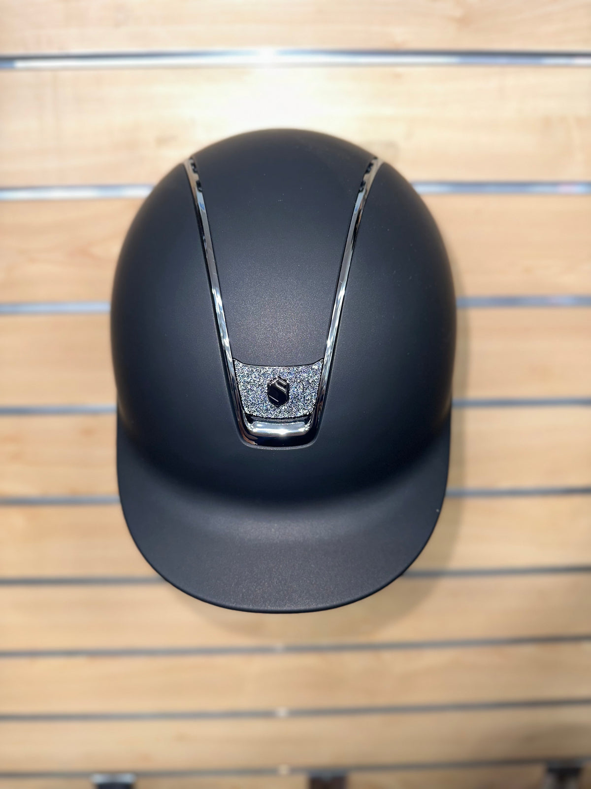 Samshield 2.0 Matt Black with Crome Silver Trim and Ocean DepthBlazon