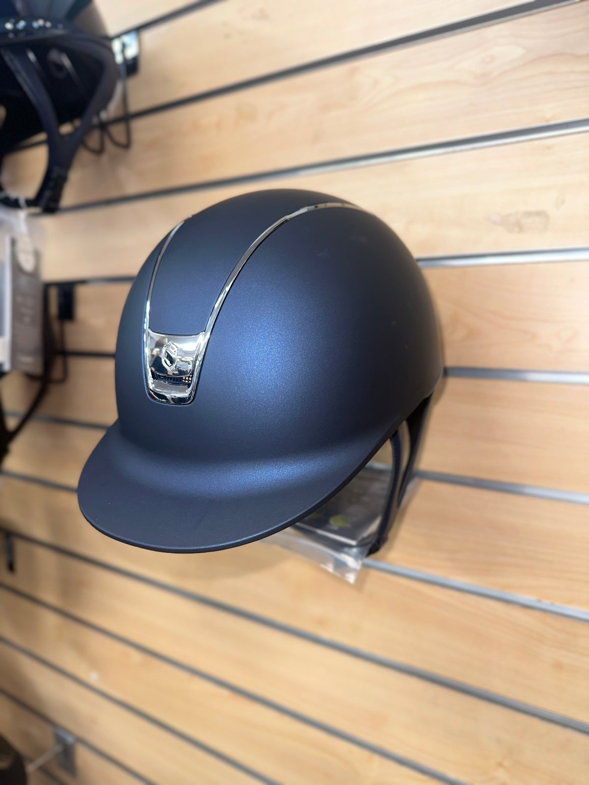 Samshield 2.0 Matt Blue with Chrome Silver Trim and Blazon