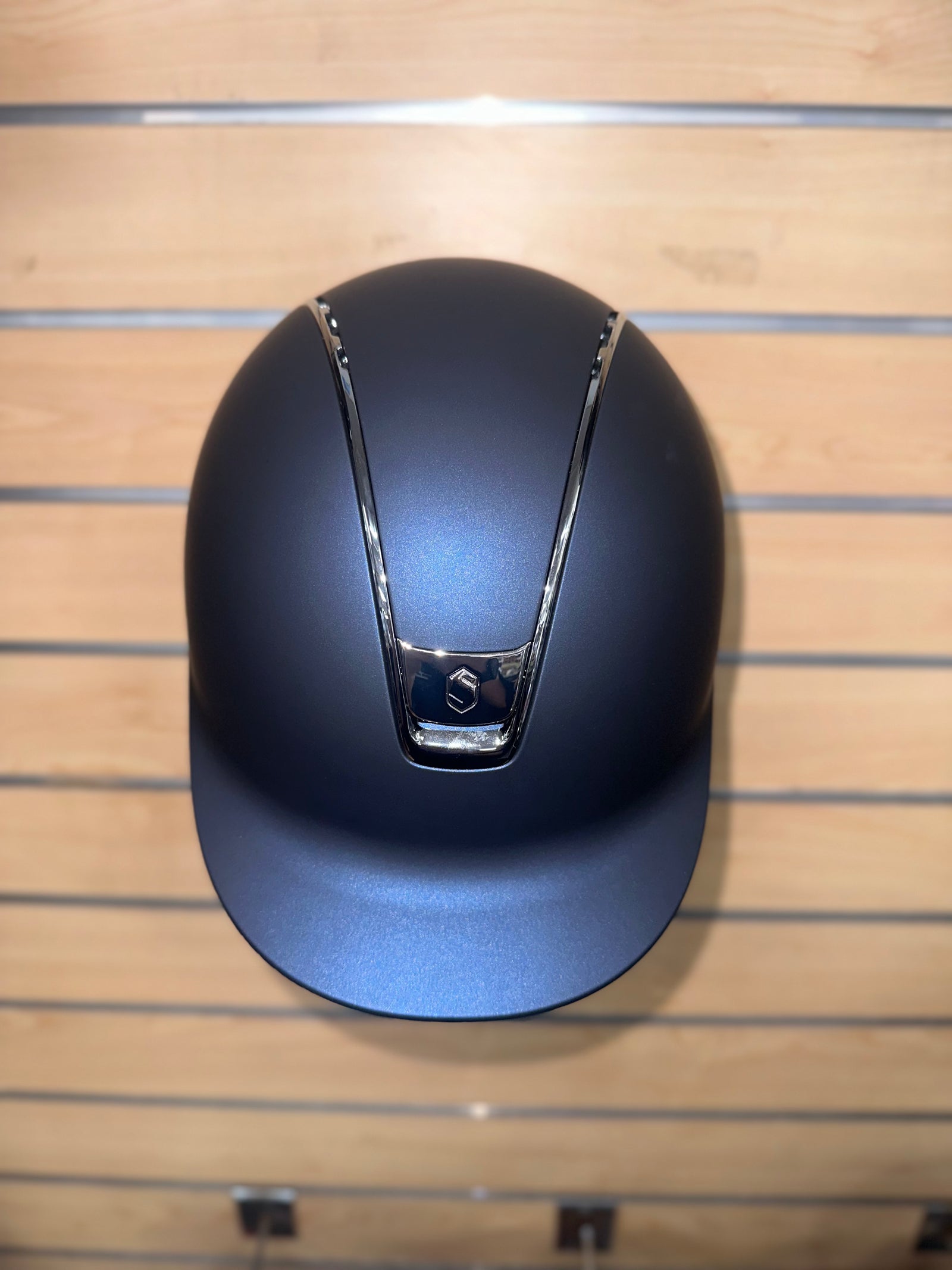 Samshield 2.0 Matt Blue with Chrome Silver Trim and Blazon