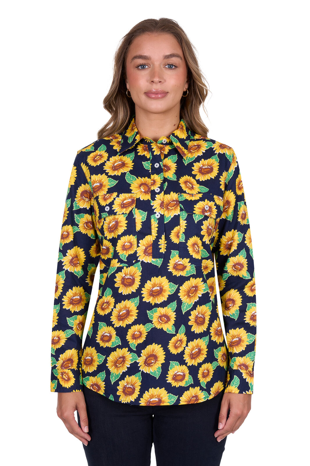 Womens Ally Long Sleeve Shirt
