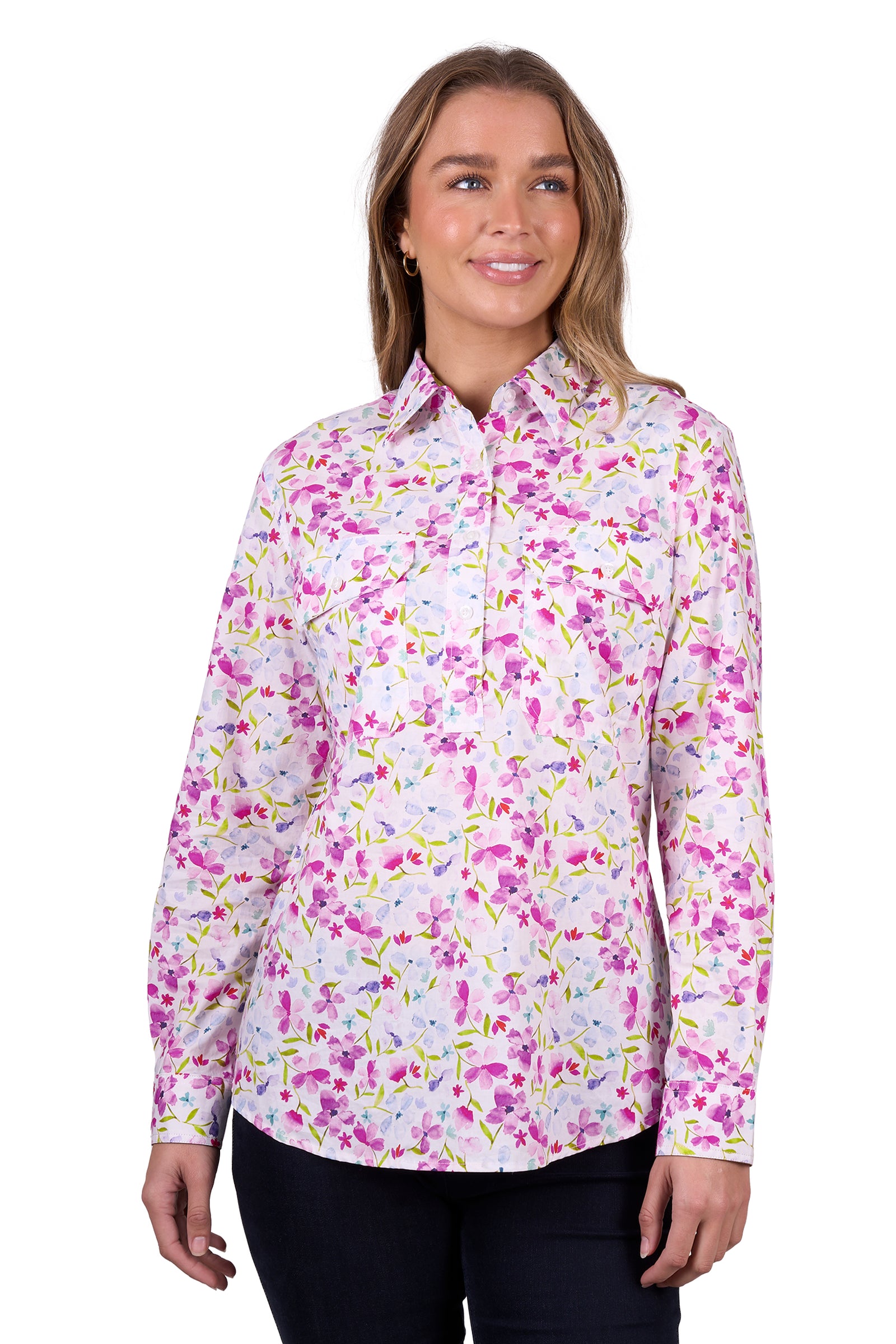 Thomas Cook Evae Long Sleeve Shirt White