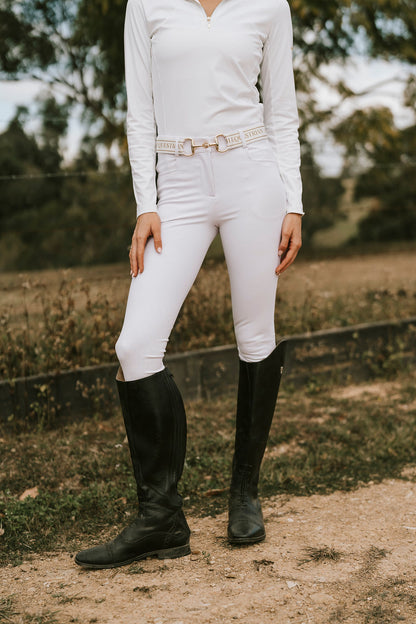 Hampton&Harrow Ladies White Stain Resistant Knee Breeches