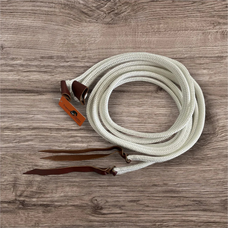 Toprail Equine - Flat Braided Split Campdraft Reins with Loop Ends