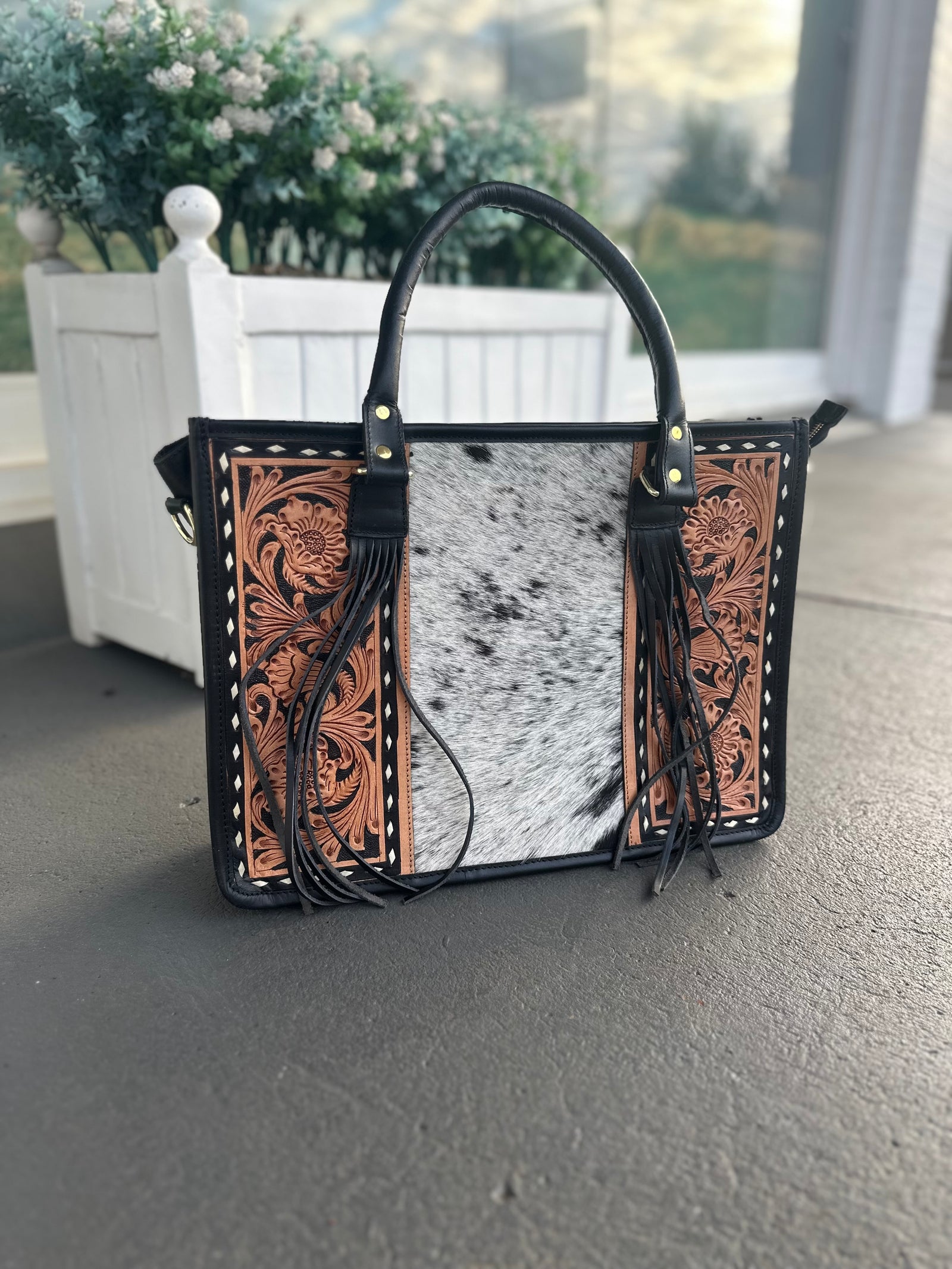 Heartbeat Soul Cowhide Full Grain Leather Shoulder Bag