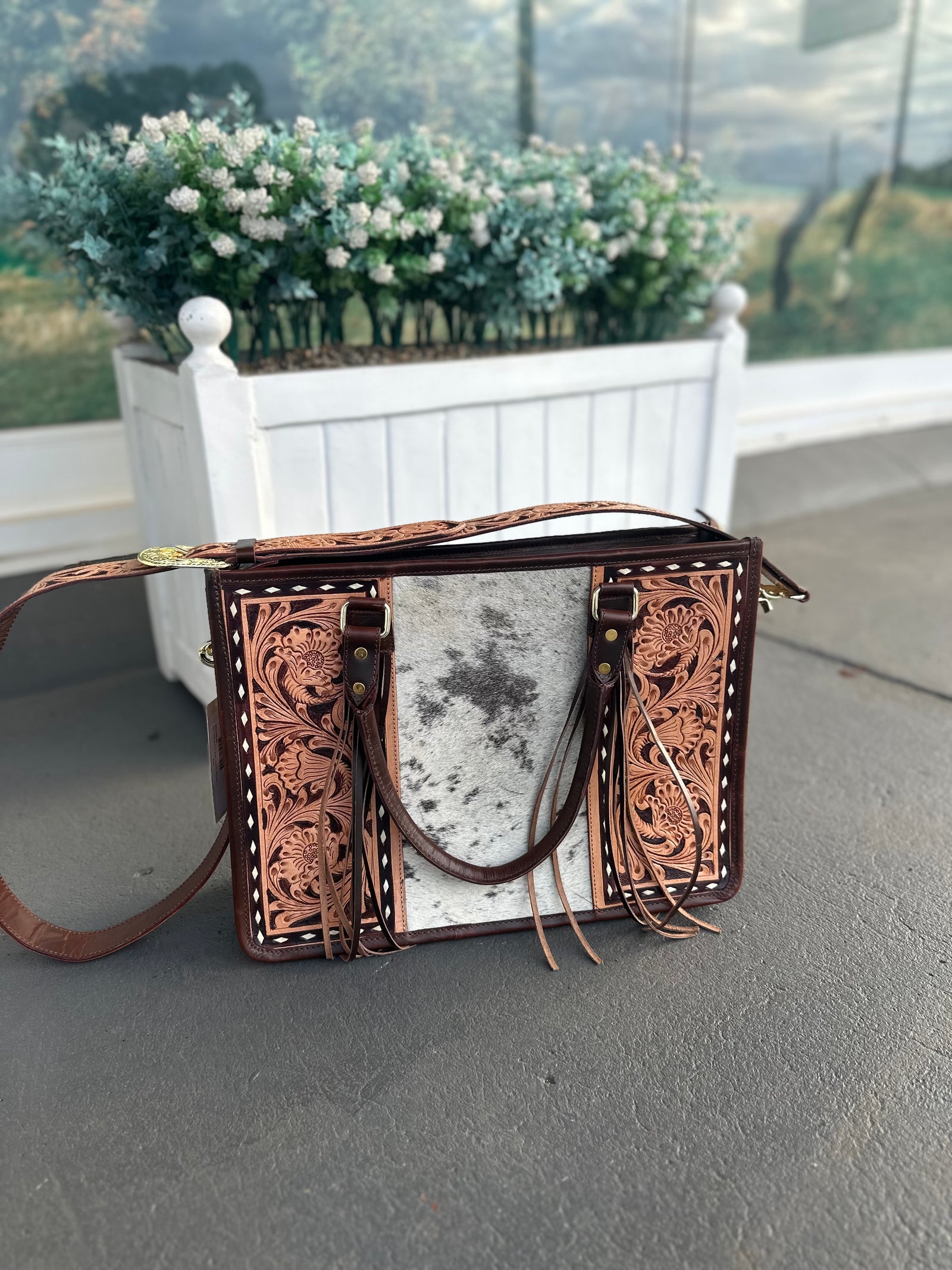 Heartbeat Soul Cowhide Full Grain Leather Shoulder Bag