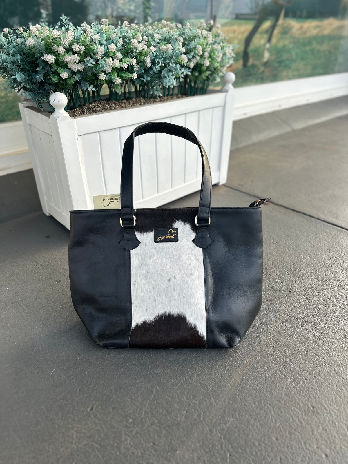 Heartbeat La Serenite Cowhide Leather Tote Bag