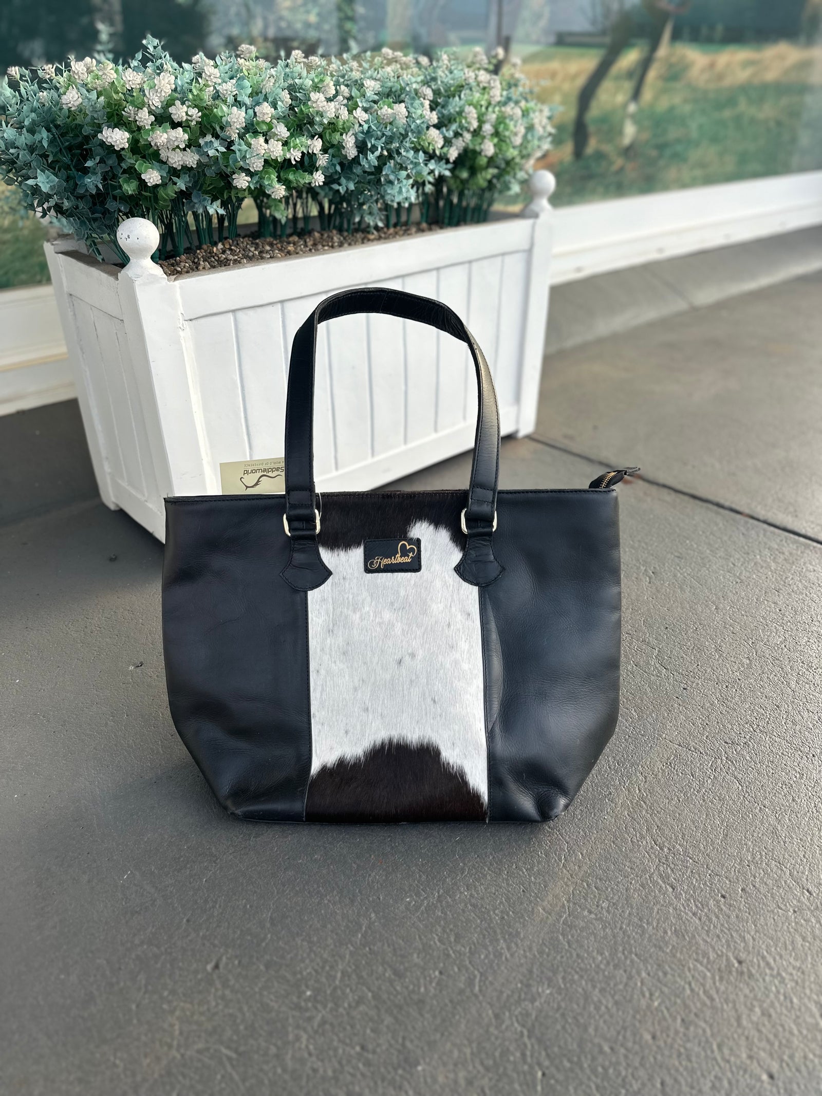 Heartbeat La Serenite Cowhide Leather Tote Bag