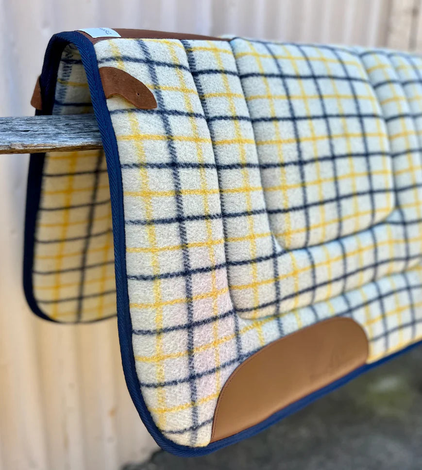 Toprail Equine - Kersey Check Wool Saddle Blanket
