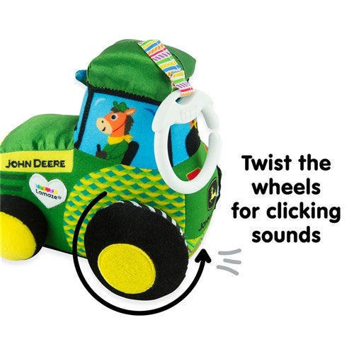 John Deere Lamaze Clip & Go Tractor
