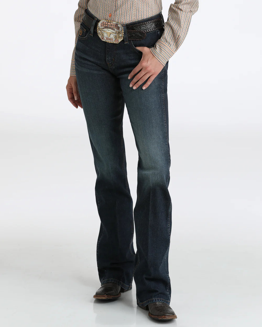 CINCH Women's Classic Boot Cut Stretch - Dark Stone